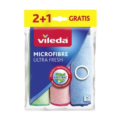 Vileda Microfibre Ultra Fresh ściereczka z mikrofibry 3 sztuki