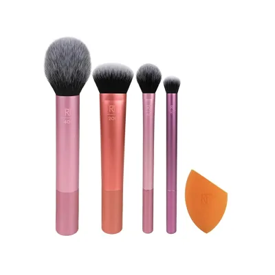 Real Techniques Everyday Essentials Set zestaw pędzli do makijażu + gąbeczka