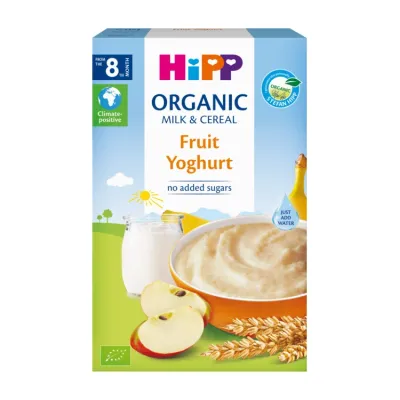 HiPP Organic Milk&Cereal kaszka mleczko-zbożowa owoce 250g