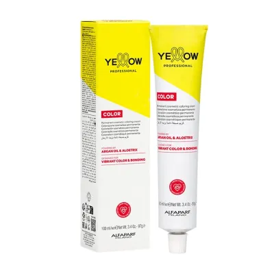 Yellow Professional Color trwała farba do włosów 4 Cool Medium Natural Brown 100ml