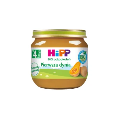 HIPP Bio danie w słoiczku po 4 miesiącu pierwsza Dynia 80g