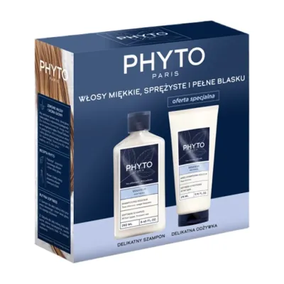 Phyto Douceur zestaw kosmetyków do pielęgnacji włosów delikatny szampon 250 ml + delikatna odżywka 175 ml