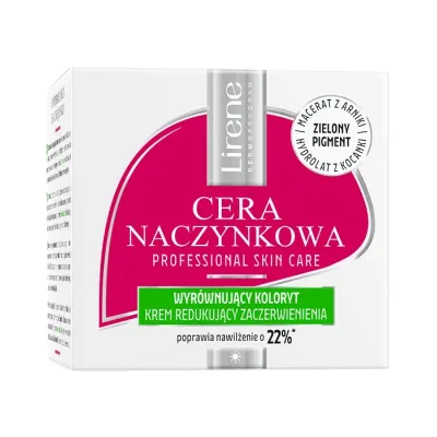 Lirene Cera Naczynkowa krem wyrównujący koloryt na dzień 50 ml