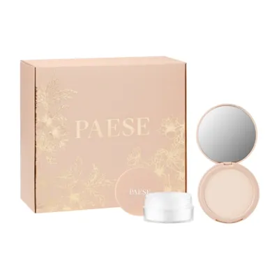 Paese Puff Cloud zestaw puder do twarzy + puder pod oczy