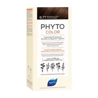 Phyto Phytocolor farba do włosów 6.77 Light Brown Cappuccino
