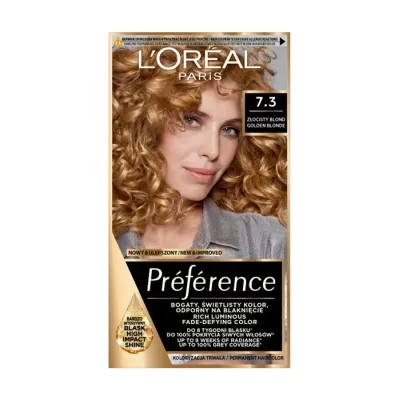 L’Oréal Paris Préférence farba do włosów 7.3 Złocisty Blond