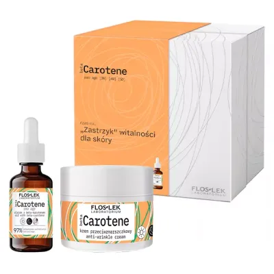 FLOSLEK BETA CAROTENE PRO AGE ZESTAW PREZENTOWY DO PIELĘGNACJI TWARZY OLEJEK + KREM