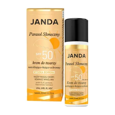 Janda Parasol Słoneczny nawilżająco-kojąco-ochronny krem do twarzy SPF50 50 ml