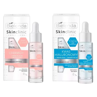 Bielenda Skin Clinic Professional zestaw serum odbudowująco-odżywcze 30 ml + serum nawilżająco-kojące 30 ml