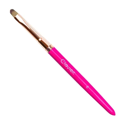 CLAVIER PĘDZELEK DO ŻELU MAGENTA 6MM 4