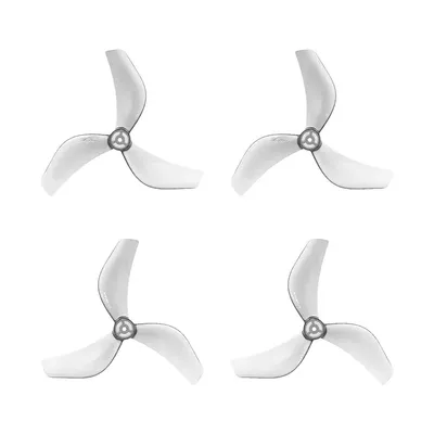 Śmigła Gemfan 2218 3-łopatkowe (wał 1,5 mm) - przezroczyste szare