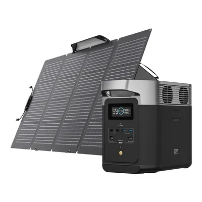 Zestaw: Stacja zasilania EcoFlow Delta 2 + panel fotowoltaiczny 220W