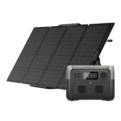 Zestaw: Stacja zasilania EcoFlow River 2 Max + panel fotowoltaiczny 160W