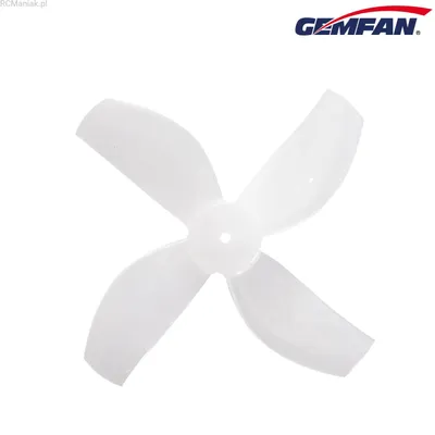 Śmigła Gemfan 35mm 4 płaty 1.0 mm shaft (4CW,4CCW) (Kolor: biały)