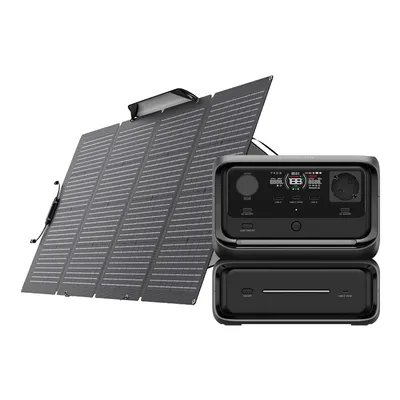 Zestaw: Stacja zasilania EcoFlow River 3 Max + panel fotowoltaiczny 220W