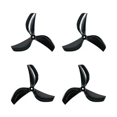 Śmigła 3-łopatkowe Gemfan 45 mm (wał 1,5 mm, 4 szt.) - czarne