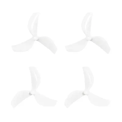 Śmigła 3-łopatkowe Gemfan 45 mm (wał 1,5 mm, 4 szt.) - białe