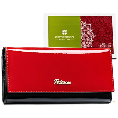 Portfel damski Peterson PTN 1N-409 czerwony