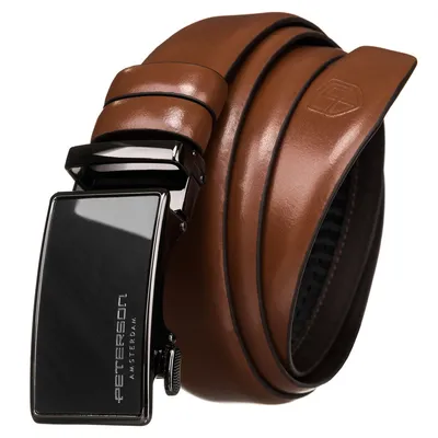Pasek męski Peterson PTN A003 BROWN brązowy