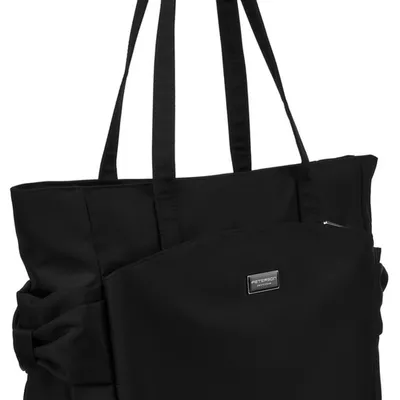 Czarny shopper bag Peterson PTN CTY-15