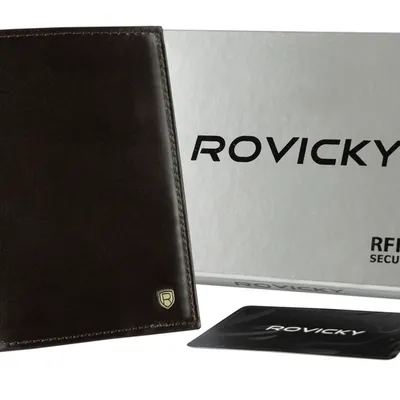 Portfel c. brązowy Rovicky N62-RVT-3210 D.Br