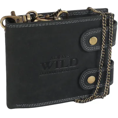 Portfel skórzany Always Wild 2900-BIC BLACK czarny
