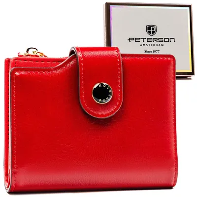 Portfel damski Peterson PTN 012-F czerwony