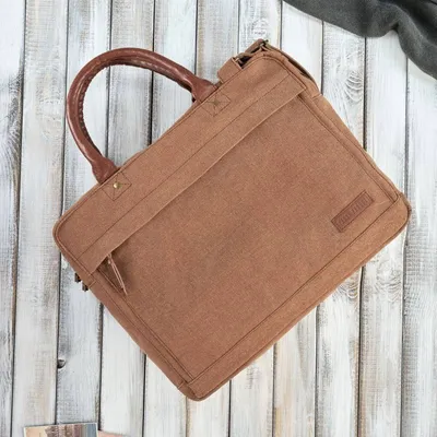 Torba ze skóry wegańskiej PAOLO PERUZZI E-04-BR brązowa