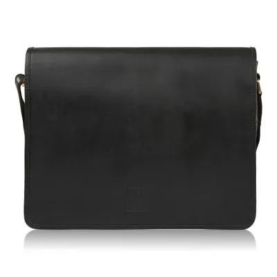 Torba skórzana na laptopa czarna Paolo Peruzzi T-06-BL