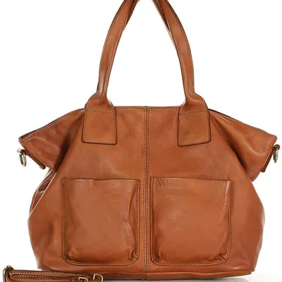 Shopper damski MARCO MAZZINI camel v169b