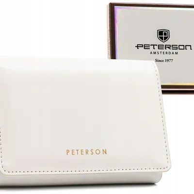 Portfel damski Peterson PTN 013-LAK biały