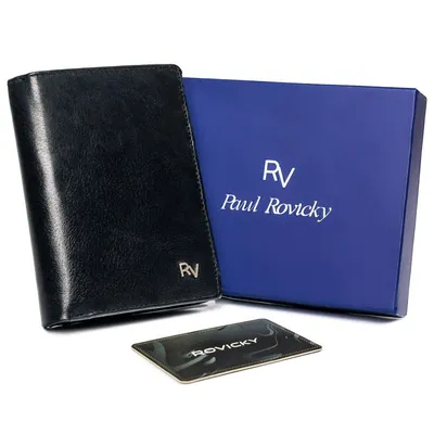 Portfel męski czarny Rovicky RV-7680278-8664 BL