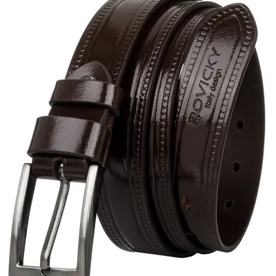 Pasek męski Rovicky brązowy PLW-R-7 BROWN