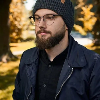 Męska czapka zimowa beanie Brødrene cz12 c. szary 9929