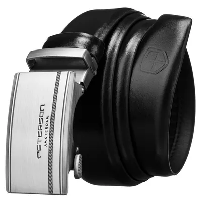 Pasek męski Peterson PTN A006 BLACK czarny