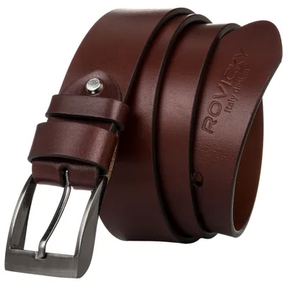 Pasek męski brązowy ROVICKY-1 BROWN