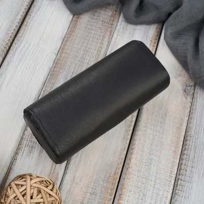 Etui skórzane na okulary PAOLO PERUZZI T-83-BL czarne