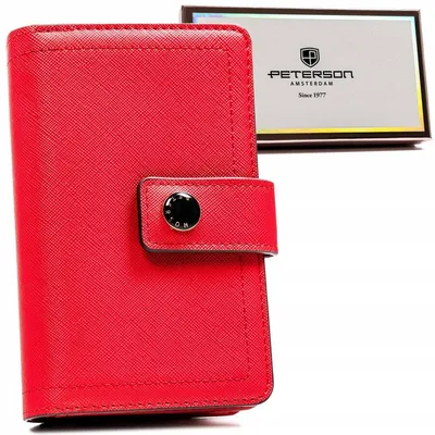 Portfel damski Peterson PTN 002-SAF czerwony