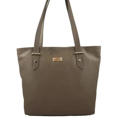 Shopper bag skórzany BARBERINI'S c. beżowy 923-9