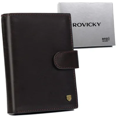 Portfel skórzany Rovicky [DH] N4L-RVT c. brązowy
