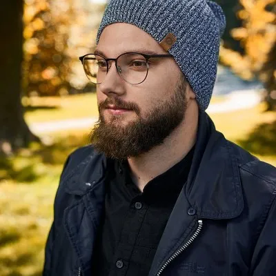 Stylowa czapka męska Brødrene cz7 j. szara 9920