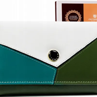 Portfel skórzany Peterson [DH] PTN RD-22-GCL-Y zielony