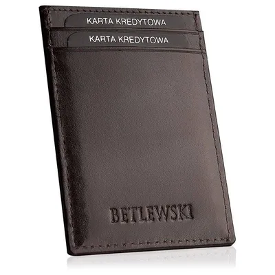 Etui na karty BETLEWSKI BESA-BF-22 brązowe