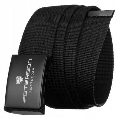 Pasek parciany Peterson [DH] PTN BLACKBLACK-2 czarny