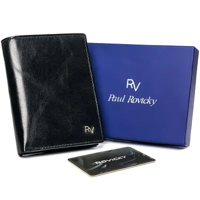 Portfel męski czarny Rovicky RV-7870-8602 BLACK
