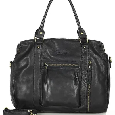 Shopper vintage MARCO MAZZINI czarny vs114a