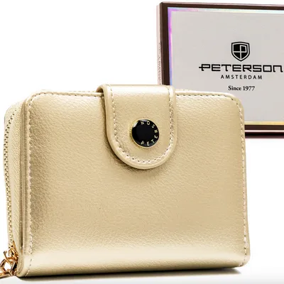 Portfel damski Peterson PTN 014-HRH złoty