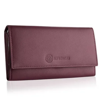 Portfel damski BETLEWSKI różowy BPD-SS-13