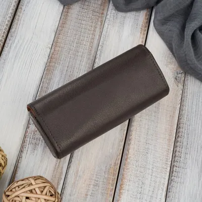 Etui skórzane na okulary PAOLO PERUZZI T-83-BR brązowe