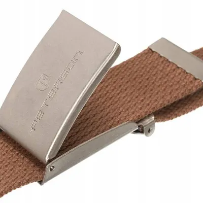 Pasek parciany Peterson [DH] PTN SILVER-BROWN brązowy